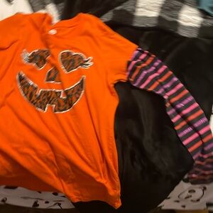 Size 1012 orange has glitter cheetah prince